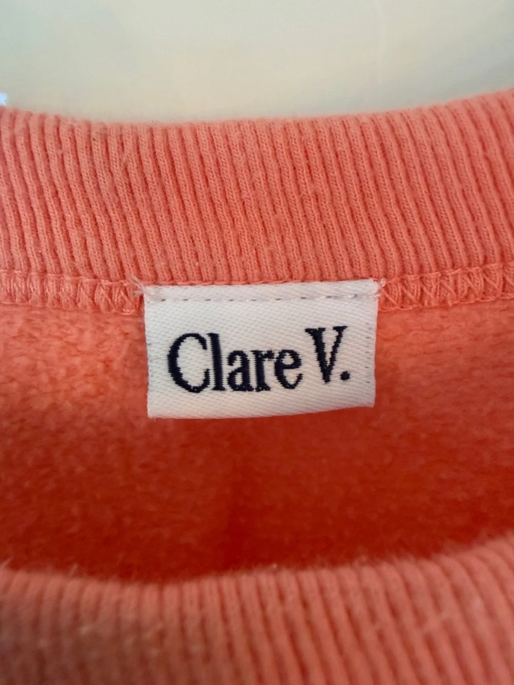 Clare V Coral 'Discothèque' Crewneck Sweatshirt - Picture 5 of 7